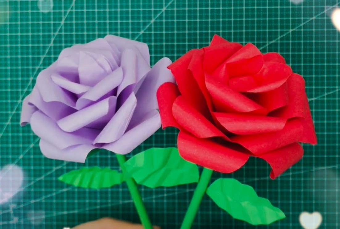立體玫瑰花摺紙步驟 立體玫瑰花摺紙步驟