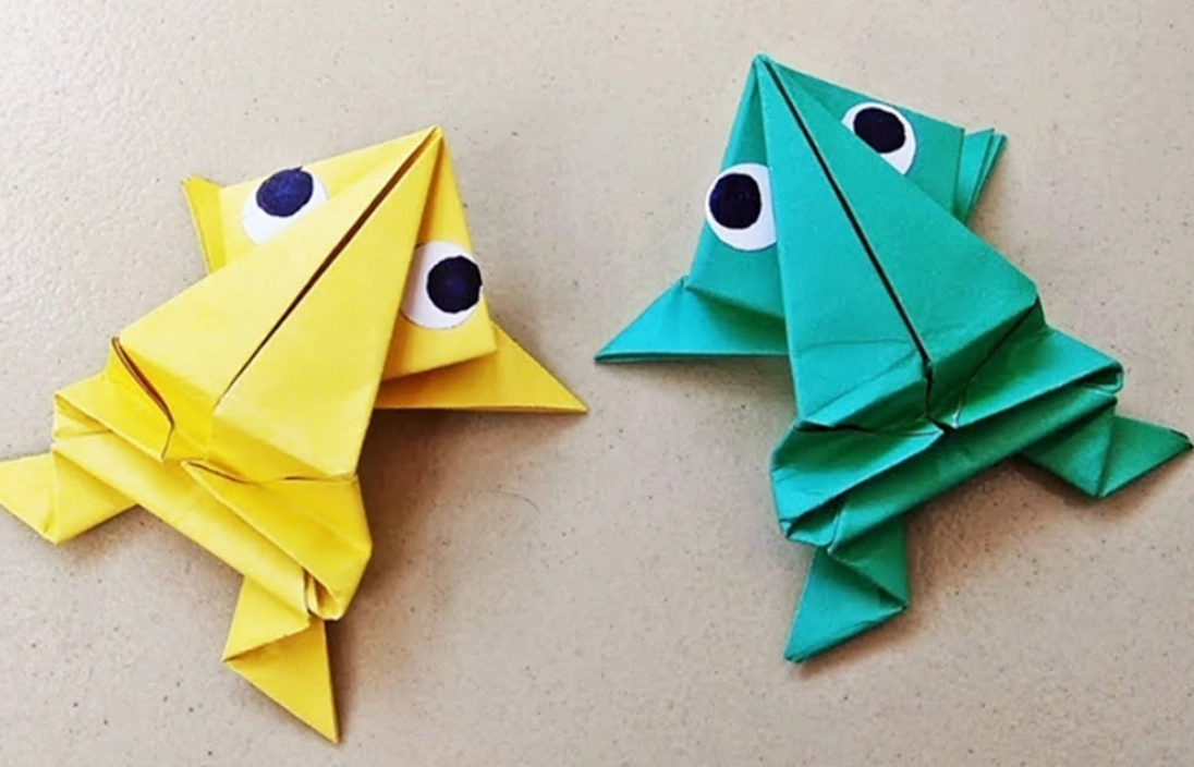 會跳的青蛙 摺紙 會跳的青蛙 摺紙