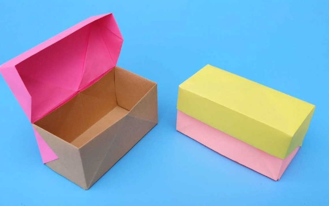 正方形盒折紙