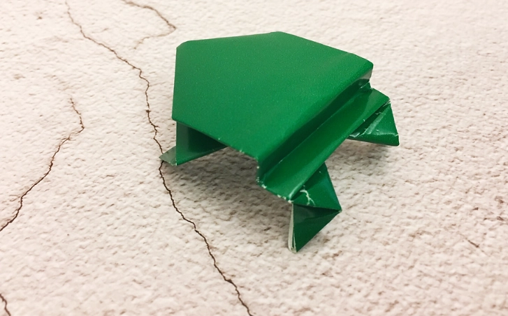 彈跳青蛙摺紙教學