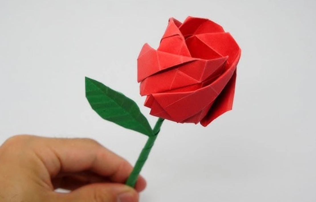 摺紙花玫瑰 教學