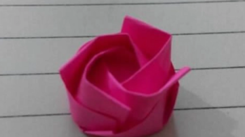 折紙玫瑰 步驟