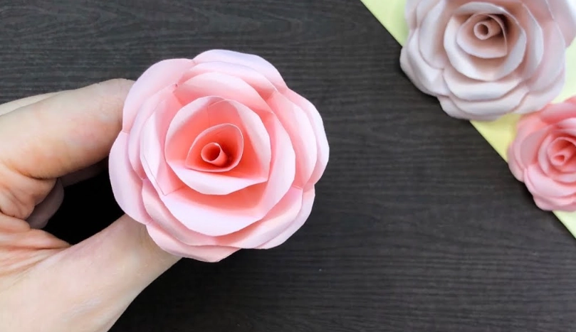紙玫瑰花教程