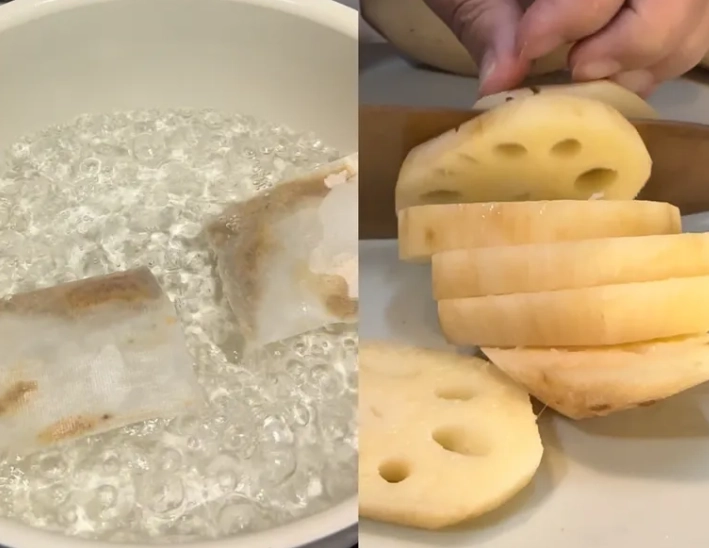 蓮藕煮湯 蓮藕煮湯