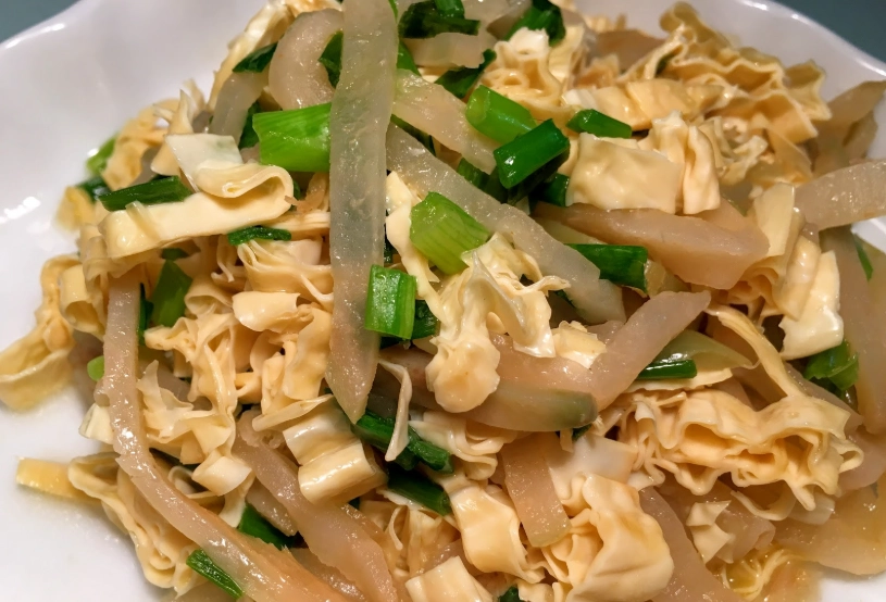 炒豆皮做法 炒豆皮做法