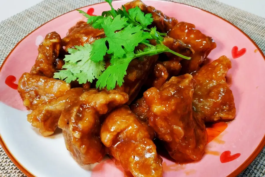 免炸糖醋排骨