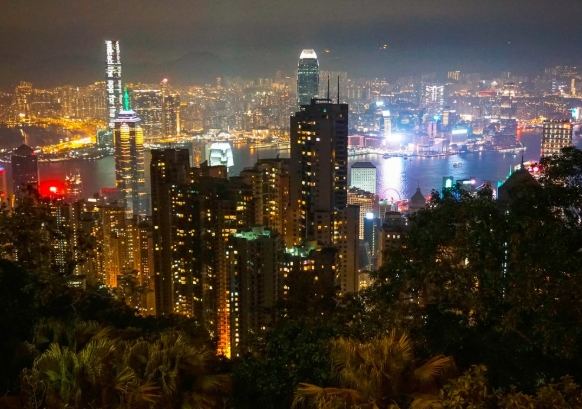 維多利亞港夜景 維多利亞港夜景