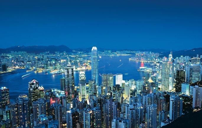 維多利亞港夜景 維多利亞港夜景