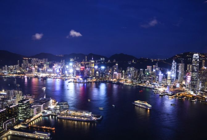 維多利亞港夜景 維多利亞港夜景