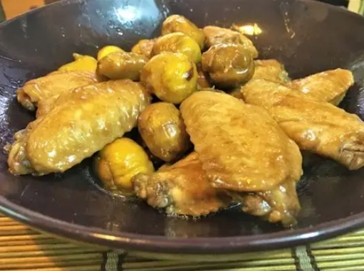 南瓜栗子炆雞翼 食譜