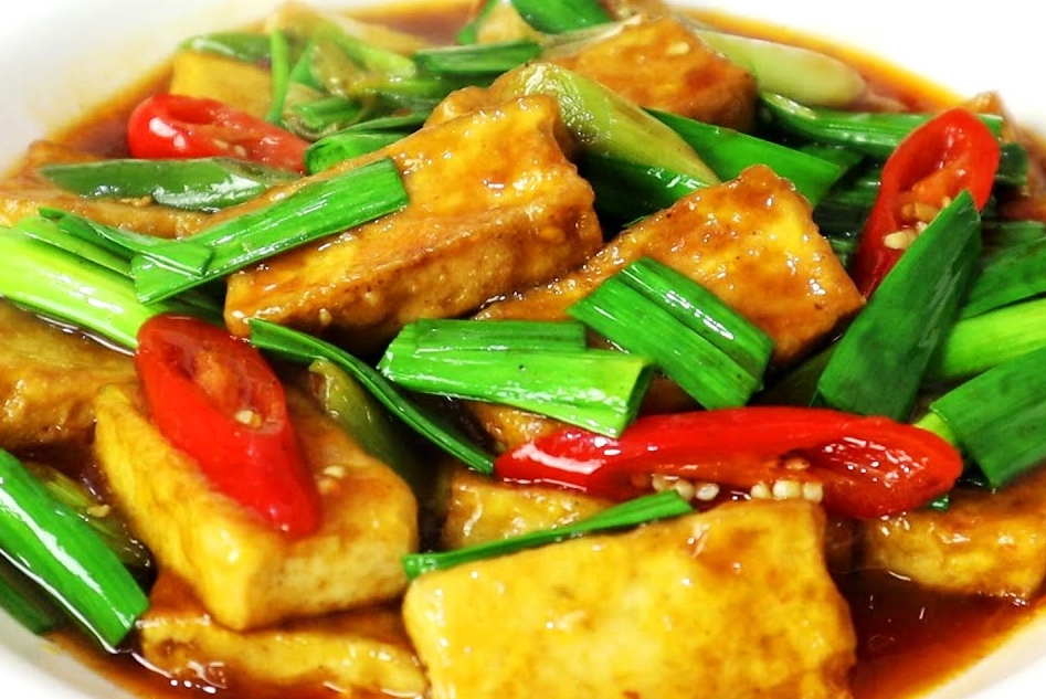 蒜苗炒豆腐 食譜 蒜苗炒豆腐 食譜