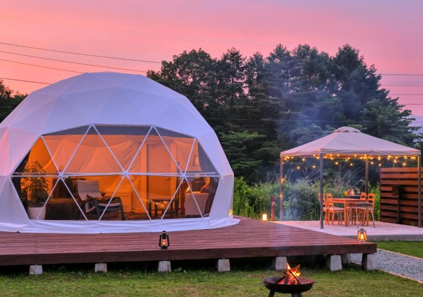 河口湖 豪華露營