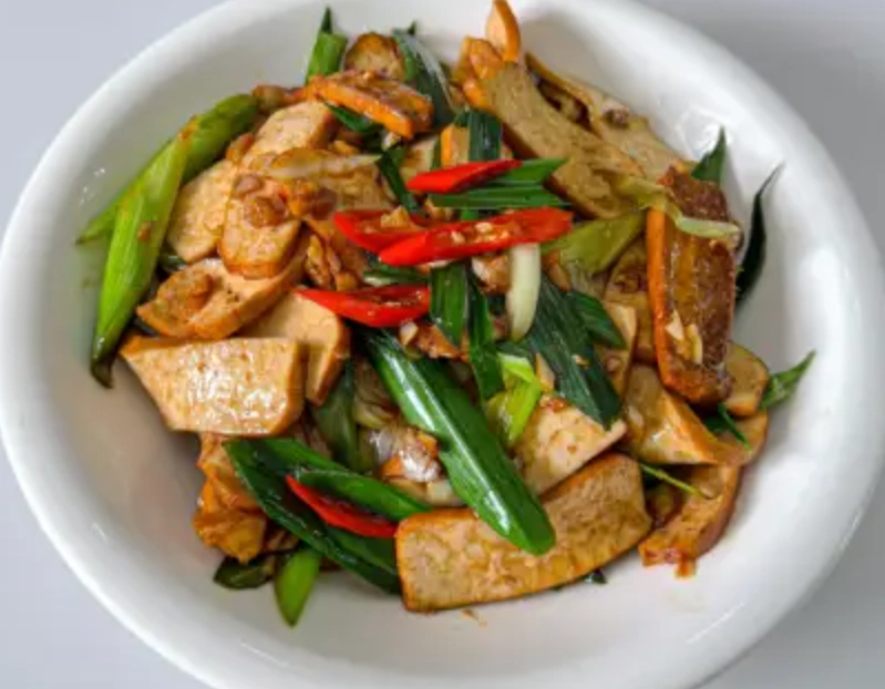 蒜苗炒豆腐 食譜 蒜苗炒豆腐 食譜