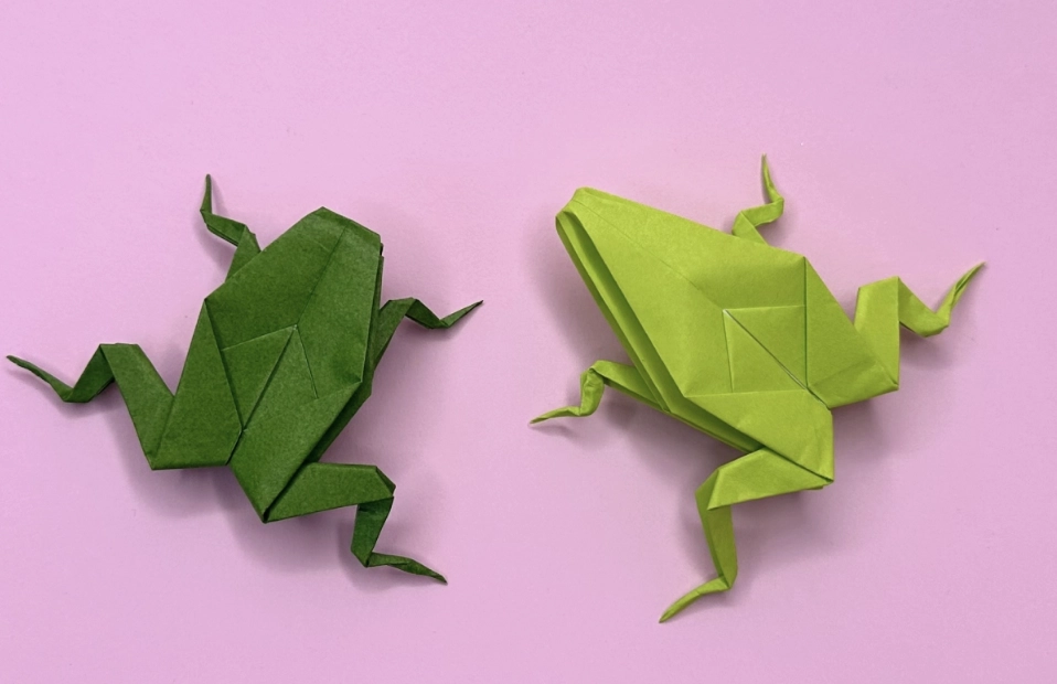 DIY摺紙青蛙教程