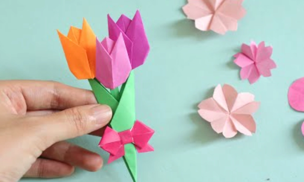 DIY摺紙花 DIY摺紙花