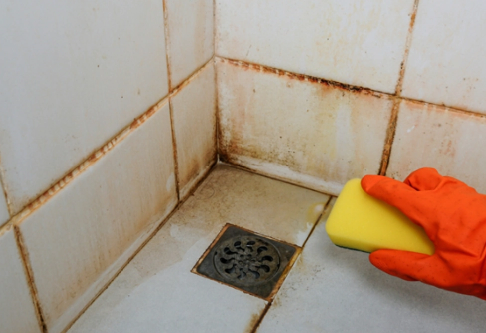 浴室磁磚黃垢清除