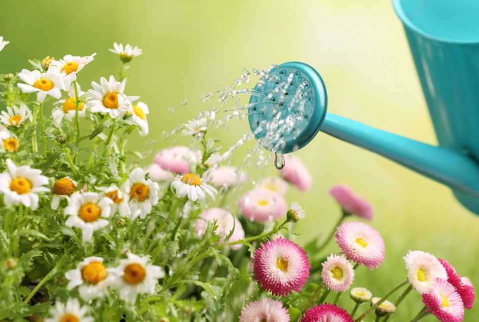 自來水澆花