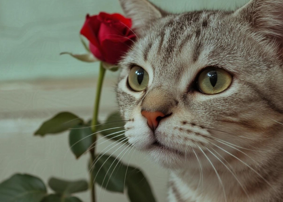 貓咪 可以 聞 玫瑰 嗎 貓咪 可以 聞 玫瑰 嗎